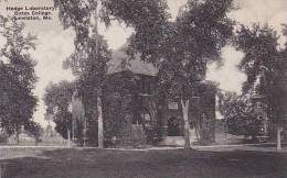 Maine Lewiston Hedge Laboratory Bates College Albertype - Lewiston