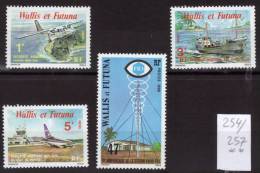 WALLIS Et FUTUNA 1980    Poste Yvert    N° 254 à 257   Neuf  Sans  Charnière Cote 3,25 €uros - Unused Stamps