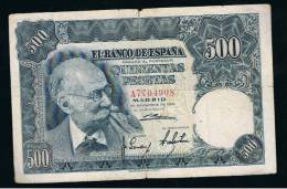 BILLETE ESPAÑA -  500 Pesetas 1951 - Other & Unclassified