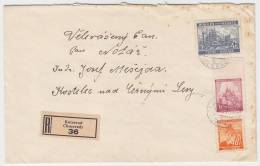 1941 Bohemia & Moravia Registered Cover, Letter. Kotzerad, Chocerady 1.X.41. (D03129) - Lettres & Documents