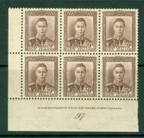 New Zealand: 1947/52   KGVI SG685    9d   [imprint Block - 97]     MH - Nuevos