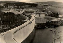 AK Talsperre Pöhl, Erste Skisprungüberfallmauer Gesamtdeutschlands, Gel, 1964 - Poehl