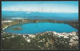 CRATER LAKE OREGON Aerial View Tacoma Washington 1989 - Autres & Non Classés