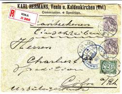 Pays Bas - Lettre Recommandée De 1915 ° - Avec Censure - Oblitération Venlo - Brieven En Documenten
