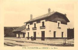 DEPTS DIV- Tarn - Ref -F907-monesties Sur Cerou - La Gare Ligne De Chemin De Fer  - Carte Bon Etat - - Monesties