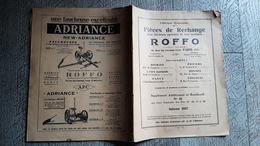 Brochure Tarif Pièces De Rechange Machines Agricoles Roffo 1937 Dessins Livry - Supplies And Equipment