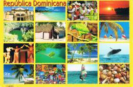 REPUBLICA DOMINICANA - Carte Multivues Avec Belles Animations - 2 Scans - Dominikanische Rep.