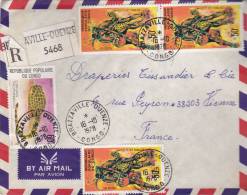 MARCOPHILIE, CONGO, Lettre Recom., 1978, Affranchissement Composé, BRAZZAVILLE, Coiffure Lutte/3441 - Other & Unclassified