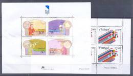 Portugal 2 Mini Sheets MNH ** - Oblitérés