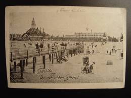 GRUSS VOM SWINEMÜNDER STRAND  FELDPOST AM HAFEN Pour HAGUENAU - Pommern