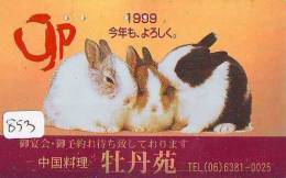 Télécarte Japon * LAPIN (853) RABBIT * PHONECARD JAPAN * KANINCHEN * KONIJN * CONEJO * TELEFONKARTE - Konijnen