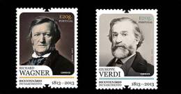 Portugal 2013 - Compositeurs, Musiciens, G. VERDI - R.WAGNER  - 2v Neufs // Mnh - Nuevos