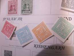COLLECTION TIMBRES  ETATS INDIENS HAIDERABAD  DEBUT 1871 OBLITERES  AVEC CHARNIERES - 1902-11 King Edward VII