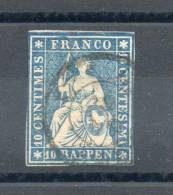 Suisse. Helvetia Assise. 10 Rappen - Oblitérés