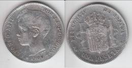 **** ESPAGNE - SPAIN - 1 PESETA 1900 ALFONSO XIII - ARGENT - SILVER **** EN ACHAT IMMEDIAT - Erstausgaben