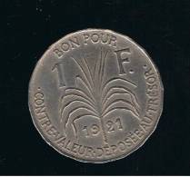 GUADALOUPE - 1 Franc 1921  KM46 - Guadeloupe En Martinique