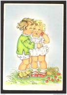 ENFANTS CERISES -KINDEREN MET MANDJE KERSEN -CHILDREN KISS BASKET CHERRY - SIGNE T.v.B. (Tilly Von Baumgarten) N°8068 - Baumgarten, Tilly Von