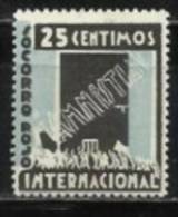 1950-SELLO GUERRA CIVIL VIÑETA REPUBLICA SOCORRO ROJO INTERNACIONAL.NUEVO**  LUJO LUXE AMNISTIA.100,00€ ESTIMACION.,€.SE - Republican Issues