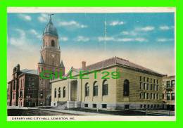 LEWISTON, ME - LIBRARY & CITY HALL - - Lewiston