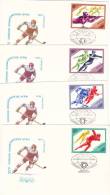 HOCKEY 1984 COVERS 4X FDC, RUSSIA. - Hockey (su Erba)