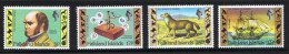 1982 Falkland Islands , Charles Darwin 4v., Scientists , Explorers, Boat, Fox, Michel 350/53  MNH - Explorers