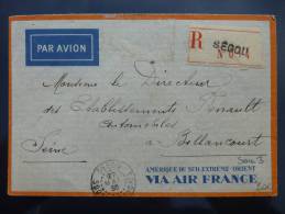 AFFRANCHISSEMENT SUR LETTRE PAR AVION DE SEGOU SOUDAN 1935 => FRANCE   COVER BRIEFE BELEGE  SEUL AOF - Andere & Zonder Classificatie