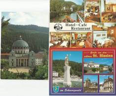 ST. BLASIEN Südl. Schwarzwald DOM HOTEL Restaurant Pfarrkirche 3 Ansichtskarten - St. Blasien