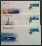 CHINA 2013 Offshore Oil 3v FDC - 2010-2019