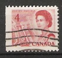 Canada  1967-72 Queen Elizabeth II  Perf. 12 (o) 4c - Single Stamps