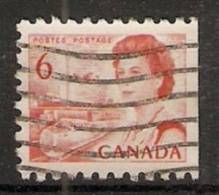 Canada  1967-72 Queen Elizabeth II  Perf. 10 (o) 6c - Single Stamps