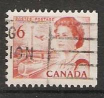 Canada  1967-72 Queen Elizabeth II  Perf. 12.5 X 12 (o) 6c - Single Stamps