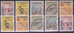 JO64/E1 - ALBANIE N° 626/30 D+ND 6 Blocs 6H D+ND Neufs** Jeux Olympiques De Tokyo 1964 - Albanie