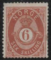 NORUEGA 1871/75 - Yvert #20 - MLH * - Neufs