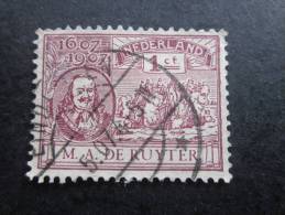 Stamp -Timbre Oblitéré  Collection 1907 —> : 1607/1907 M. A. De RUYTER Nederlandse , Hollande ,Pays-Bas. - Usados