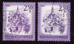 AUTRICHE  1974 -   YT  1271 - 2 Couleurs Différentes  -   Oblitérés - Errores & Curiosidades