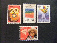 CUBA 1980 LOT Yvert & Tellier  N º 2274 + 2281 + 2282 + 2214    (*) - Ungebraucht