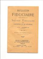 PARIS SOCIETE FIDUCIAIRE DE CONTROLE ET DE REVISION-BULLETIN FIDUCIAIRE NOVEMBRE 1927 - Contabilidad/Gestión