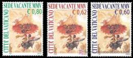 VATICANO 2005  SEDE VACANTE, SET OF 3 STAMPS - Unused Stamps
