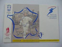 ALBERTVILLE - XVIème Jeux Olympiques D´hiver - Parcours De La Flamme - Olympische Spiele