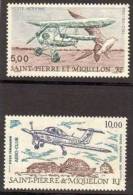 St PIERRE ET MIQUELON 1990 /91  - PA 69 - 70 - Piper Tomawak - Neuf Sans Charnière - Côte 6,90 €uros - Unused Stamps