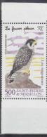 St PIERRE ET MIQUELON 1997 - PA 76 BdF - Oiseaux Migrateurs Faucon Pélerin  - Neuf Sans Charnière - Côte 2,80 €uros - Unused Stamps