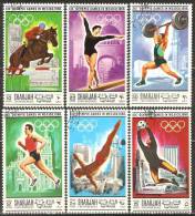 Sharjah 1968 Mi# 489-494, Block 40 A Used - Summer Olympics, Mexico City - Sharjah