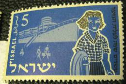 Israel 1955 Immigrants And Ship 5pr - Mint - Nuovi (senza Tab)