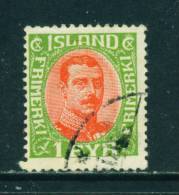 ICELAND - 1920 Christian X 1e Used As Scan - Gebraucht