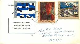 1981  Canadian Paintings  Sc 887-9 Combination FDC  NR Covers Cachet - 1981-1990