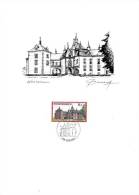 B02 - Carte Feuillet Souvenir Du 17-10-1987 - Les Châteaux - COB 2266 - Luxuskleinbögen [LX]