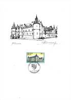 B02 - Carte Feuillet Souvenir Du 17-10-1987 - Les Châteaux - COB 2267 - Deluxe Sheetlets [LX]