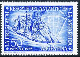 ARGENTINA ANTARTIDA 1953 50th Anniversary Of The Rescue Of '"Antarctic" By Corvette "Uruguay"** - Spedizioni Antartiche