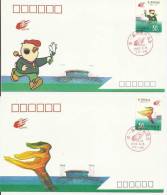 CHINA 1993 - EAST ASIAN GAMES - 2 DIFFERENT FDC - 1990-1999