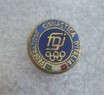 ITALY GYMNASTICS FEDERATION ( Enamel Pin ) Italia Badge Gymnastic Gymnastique Gym Gimnasia Gymnastik Ginnastica - Gymnastique